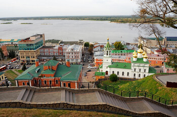 Фуникулер у стен Нижегородского кремля начал работать Фуникулер у стен Нижегородского кремля начал работать