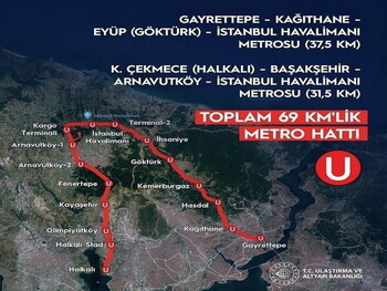 Ветка метро в новый аэропорт Стамбула будет открыта уже в конце января