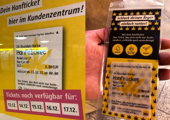BVG выпустила в Берлине съедобные дневные билеты с конопляным маслом BVG выпустила в Берлине съедобные дневные билеты с конопляным маслом