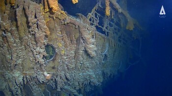 Затонувший «Титаник» впервые сняли в разрешении 8K