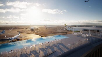 В аэропорту имени Джона Кеннеди заработает бассейн на крыше отеля TWA В аэропорту имени Джона Кеннеди заработает бассейн на крыше отеля TWA
