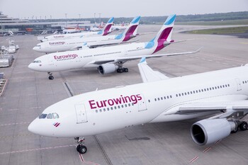 Eurowings отменит более 170 рейсов в новогодний период